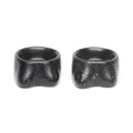 Lot de 2 Bougeoirs Tits Noirs Petite Taille Helio Ferretti Vue 1