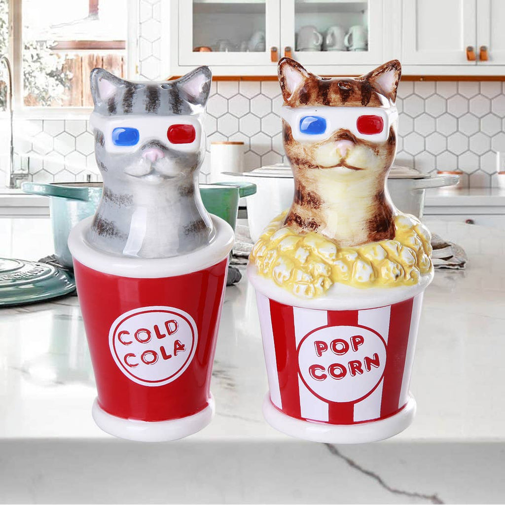 Salière et poivrière Chats au Cinema – vue 2