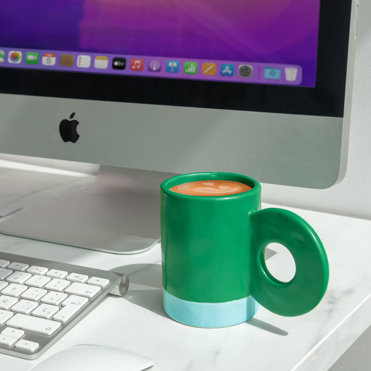 Mug en Céramique Vert Helio Ferretti Vue 1