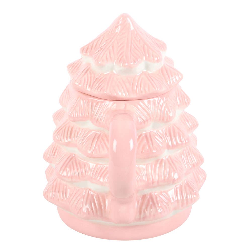 Mug Sapin de Noël rose – 520 ml