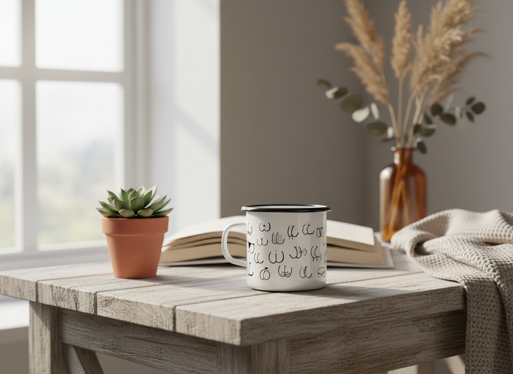 Mug Émaillé « Bad Ass » – 300 ml