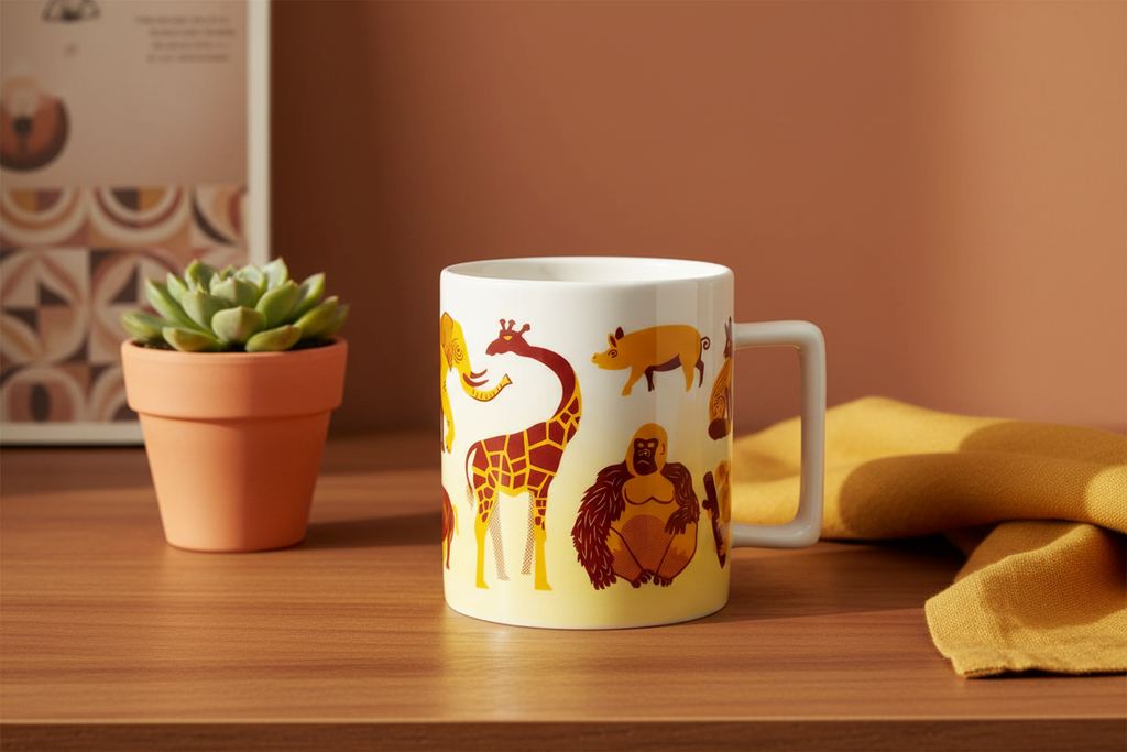 Mug Rétro Mammifères – 325 ml