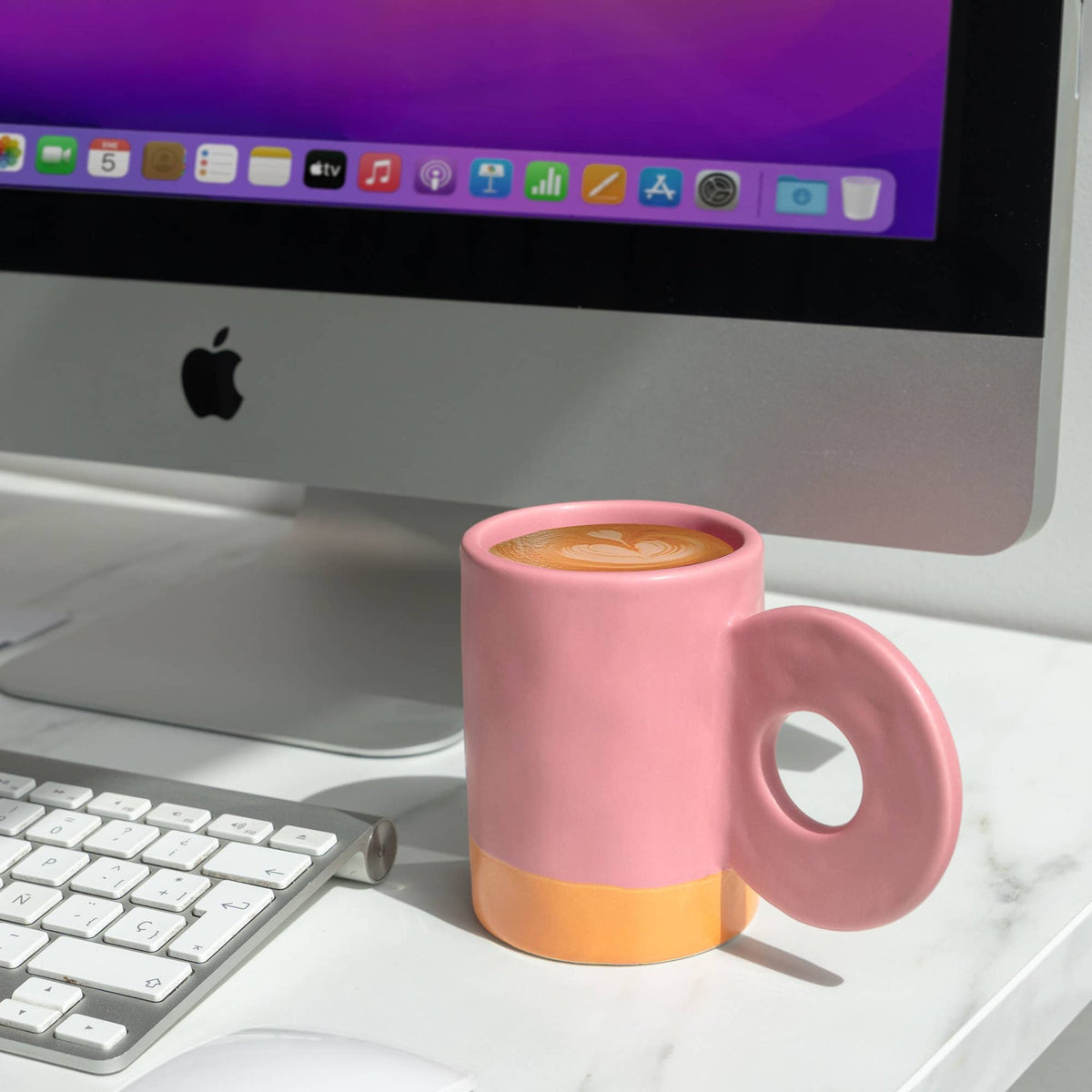 Mug en Céramique Rose Helio Ferretti Vue 1