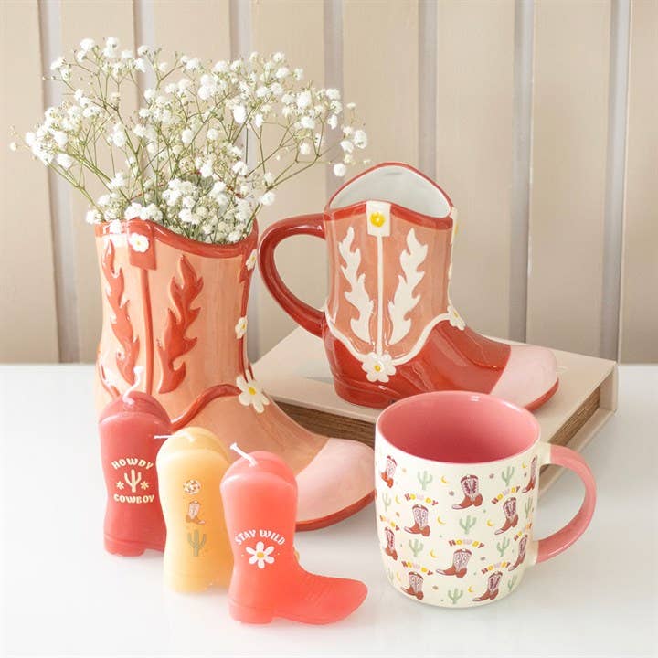 Mug Botte de Cowboy Rose