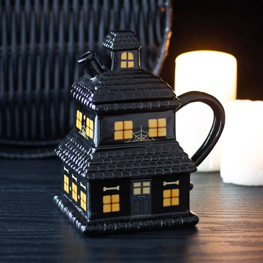 Mug 3D Maison Hantée Noire – 480 ml