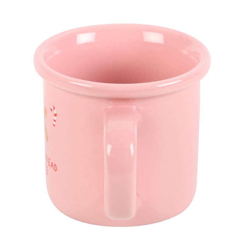 Mug de Noël Pain d’épices rose – 480 ml