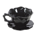 Tasse et Soucoupe Rose Noire – 250 ml