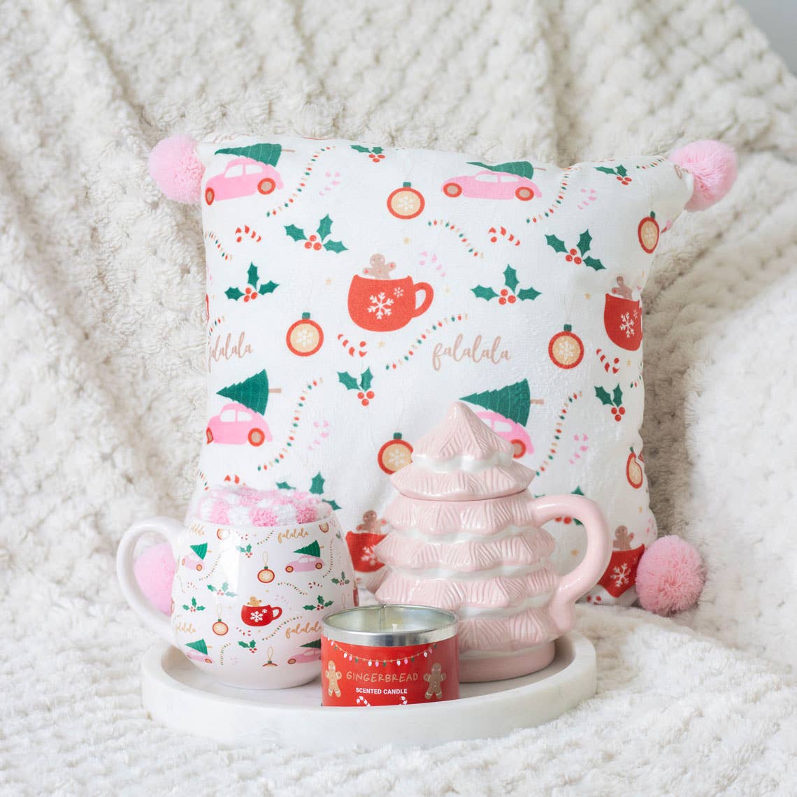 Mug Sapin de Noël rose – 520 ml