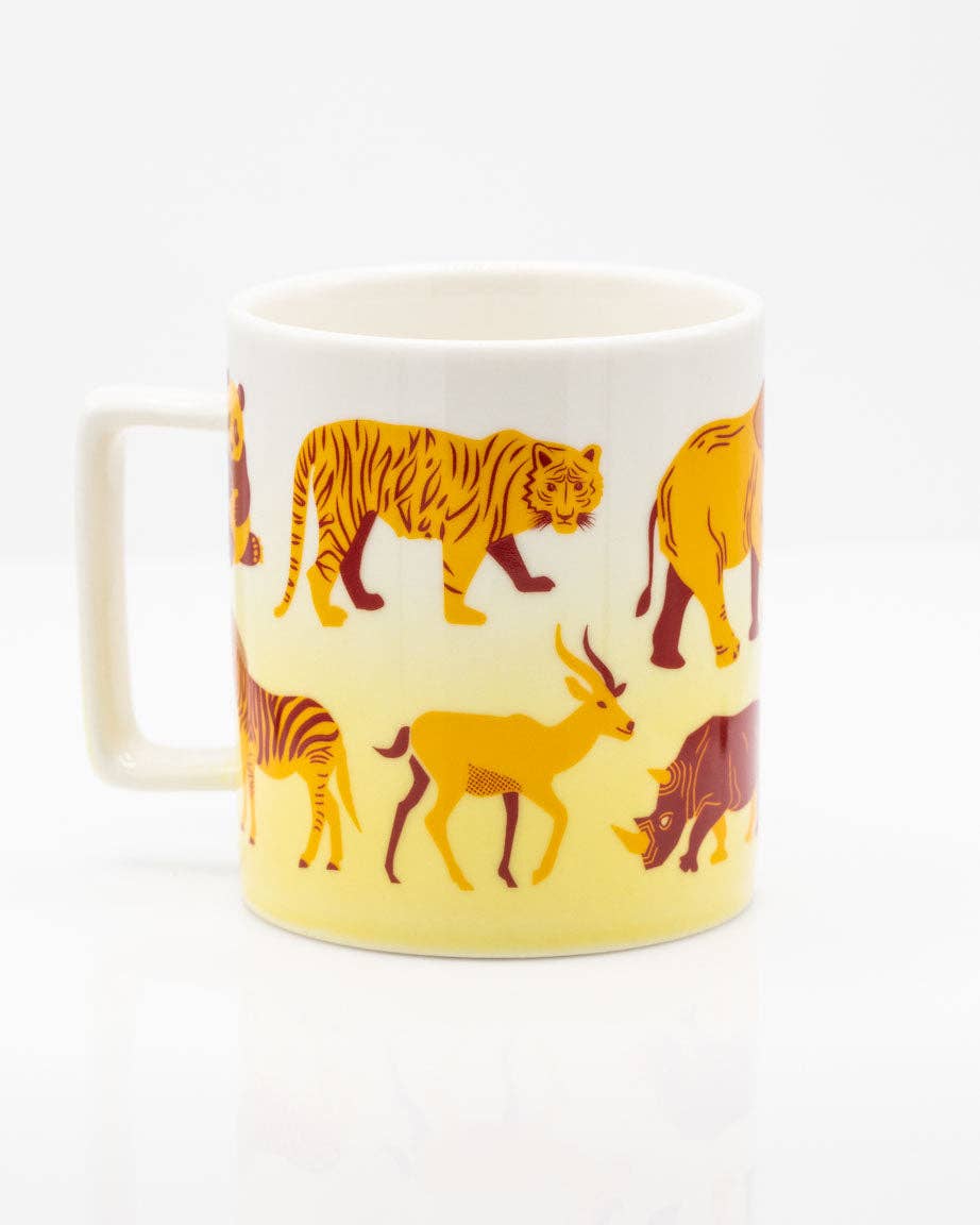 Mug Rétro Mammifères (350 ml) – produit scientifique Cognitive Surplus EU, vue 2