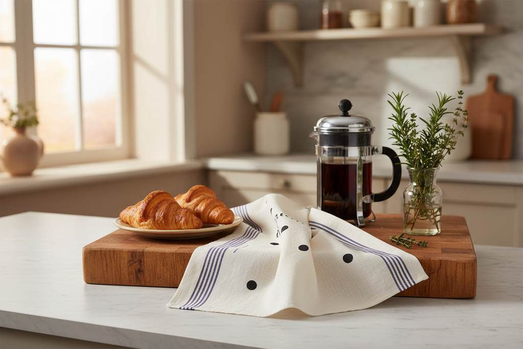 Torchon Mamounette Pied de Poule – vue produit 2