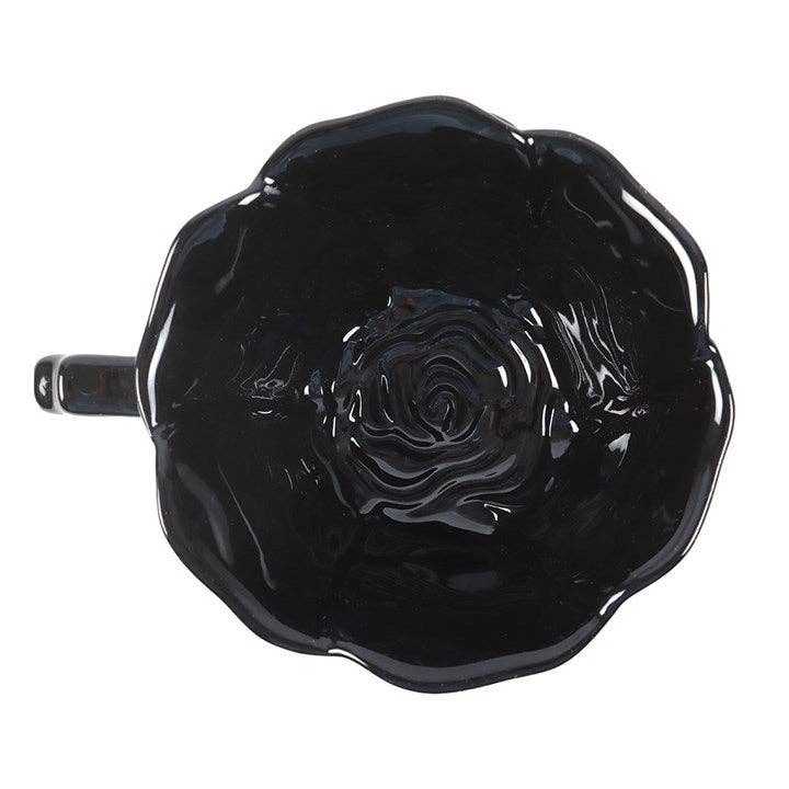 Tasse et Soucoupe Rose Noire – 250 ml