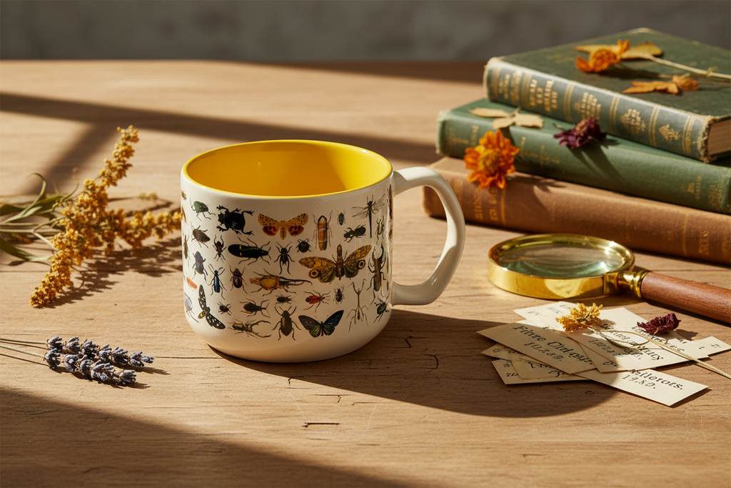 Mug Coléoptères & Papillons « Flutter & Fly » – 443 ml
