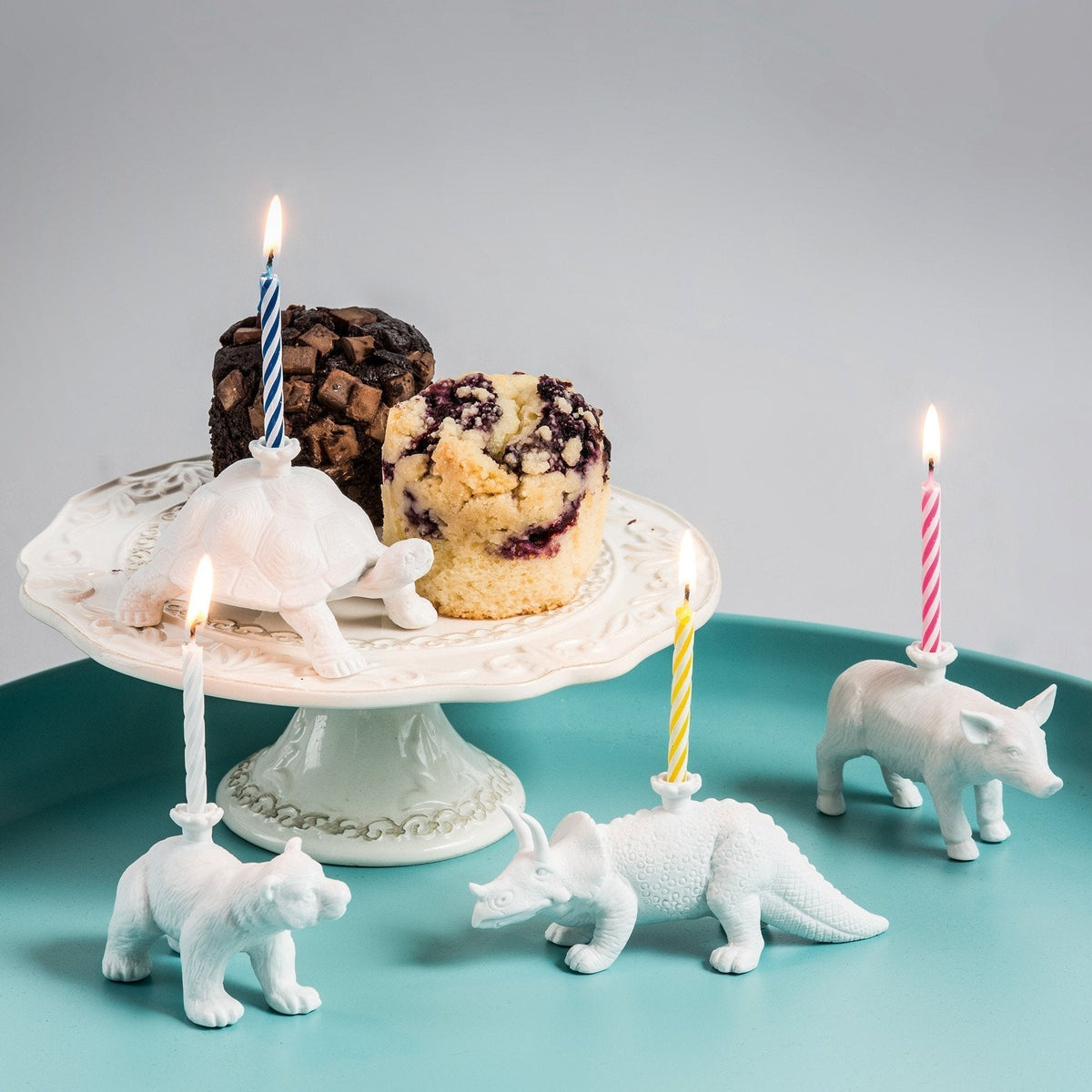 Bougeoir d'Anniversaire Dinosaure