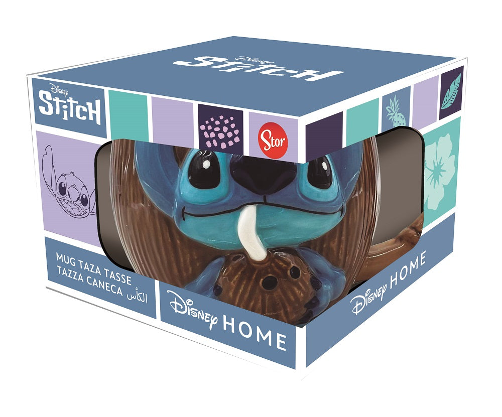 Mug 3D Disney Stitch Noix de Coco – 414 ml