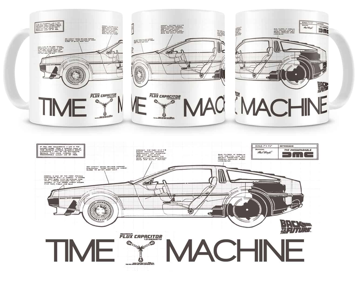 Mug Retour vers le Futur « Time Machine » – 300 ml