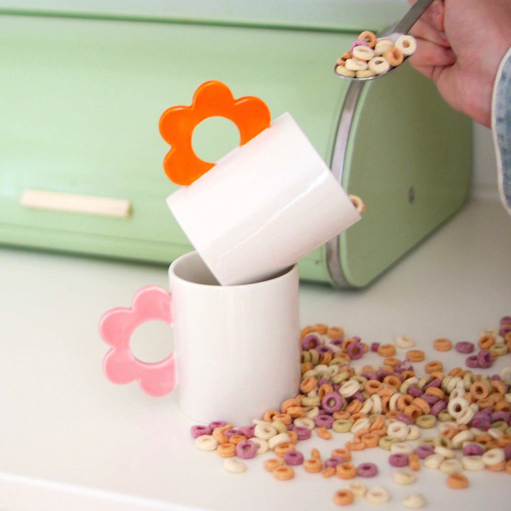Mug Fleur orange