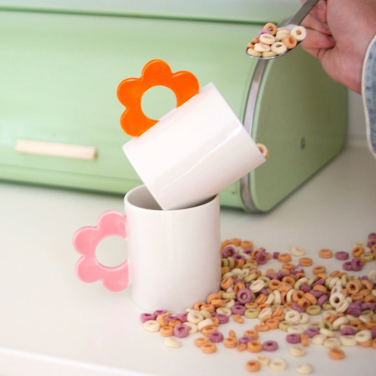 Mug Fleur orange