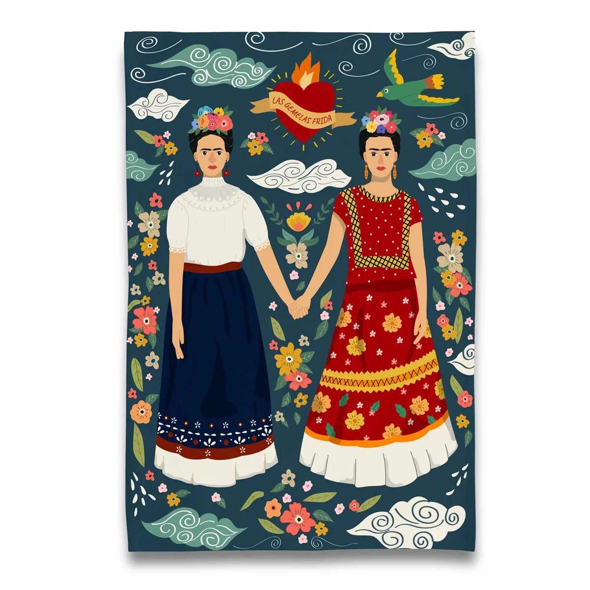 Torchon Frida Kahlo Jumelles – vue principale