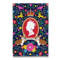 Torchon "Her Majesty" avec Corgis – vue principale