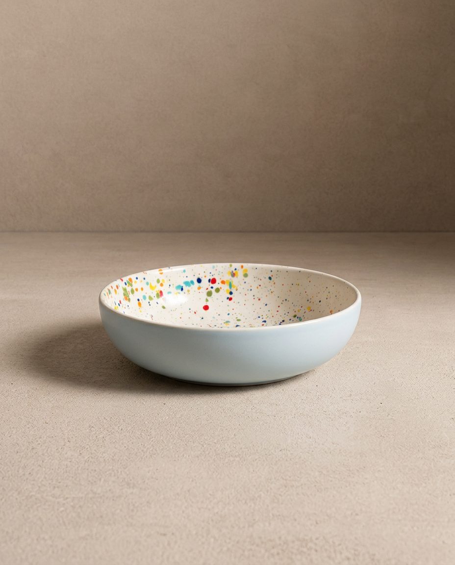 Ensemble Breeze Party – 4 assiettes à pâtes 21 cm – Couleurs mélangées