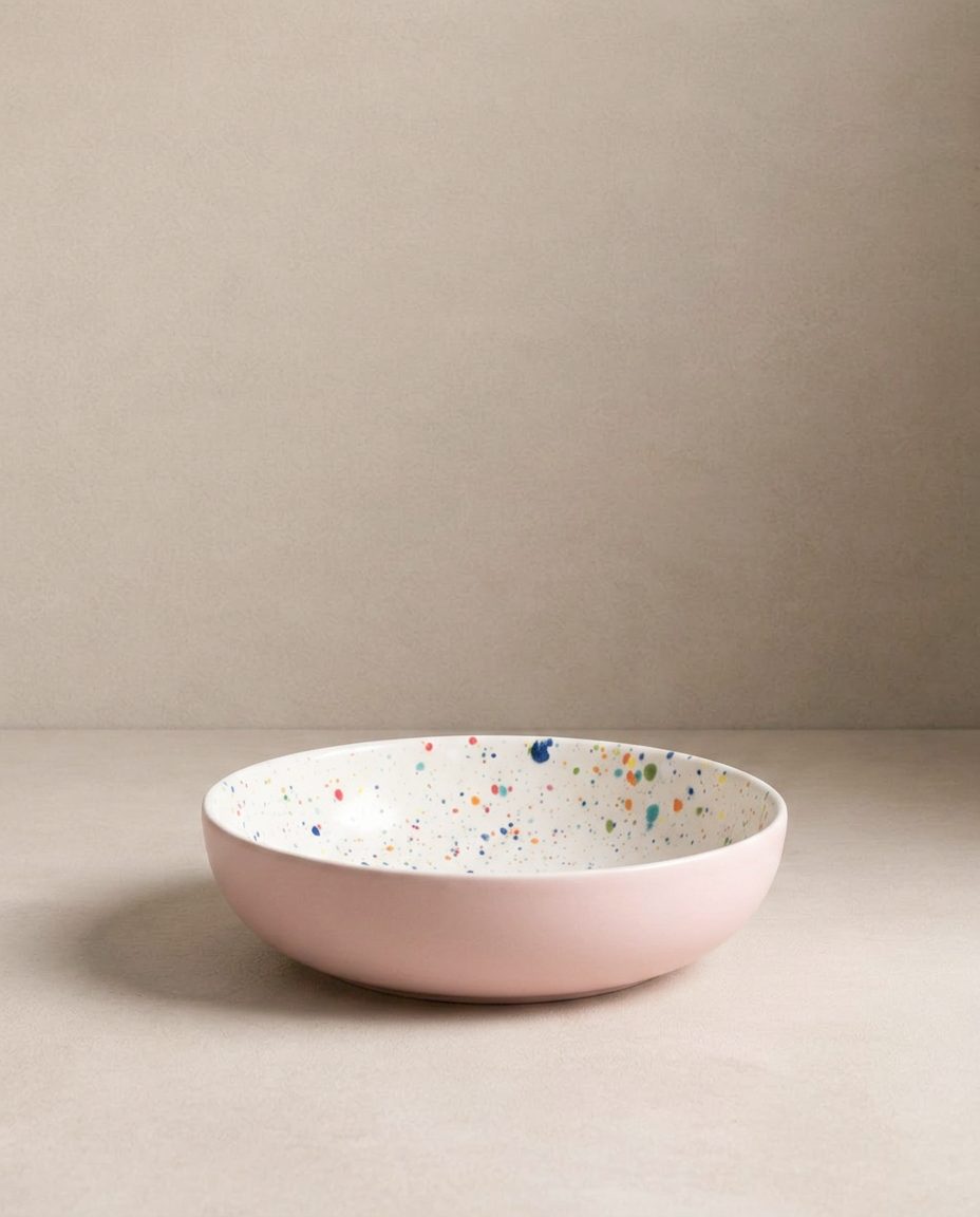 Assiette à pâtes Breeze Party en grès – 21 cm