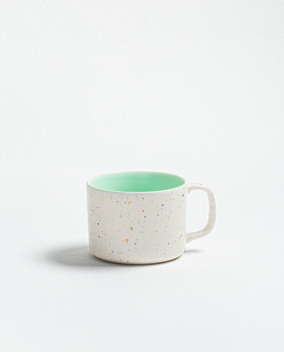 Duo de mugs Breeze Party In/Out en grès – 450 ml – Vert
