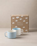 Duo de mugs Breeze Party In/Out en grès – 450 ml – Bleu