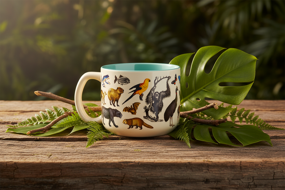 Mug Zoologie de la Forêt Tropicale – 443 ml