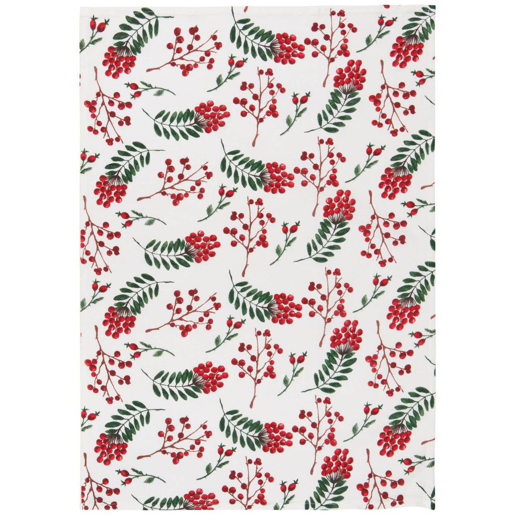 Lot de 3 Torchons de Noël Winterberry Bakers Floursack