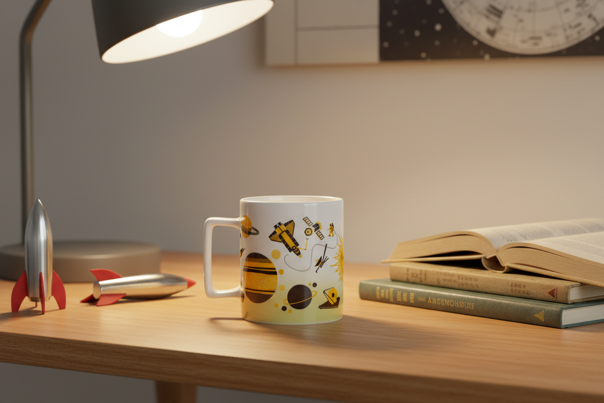 Mug Rétro Espace – 325 ml
