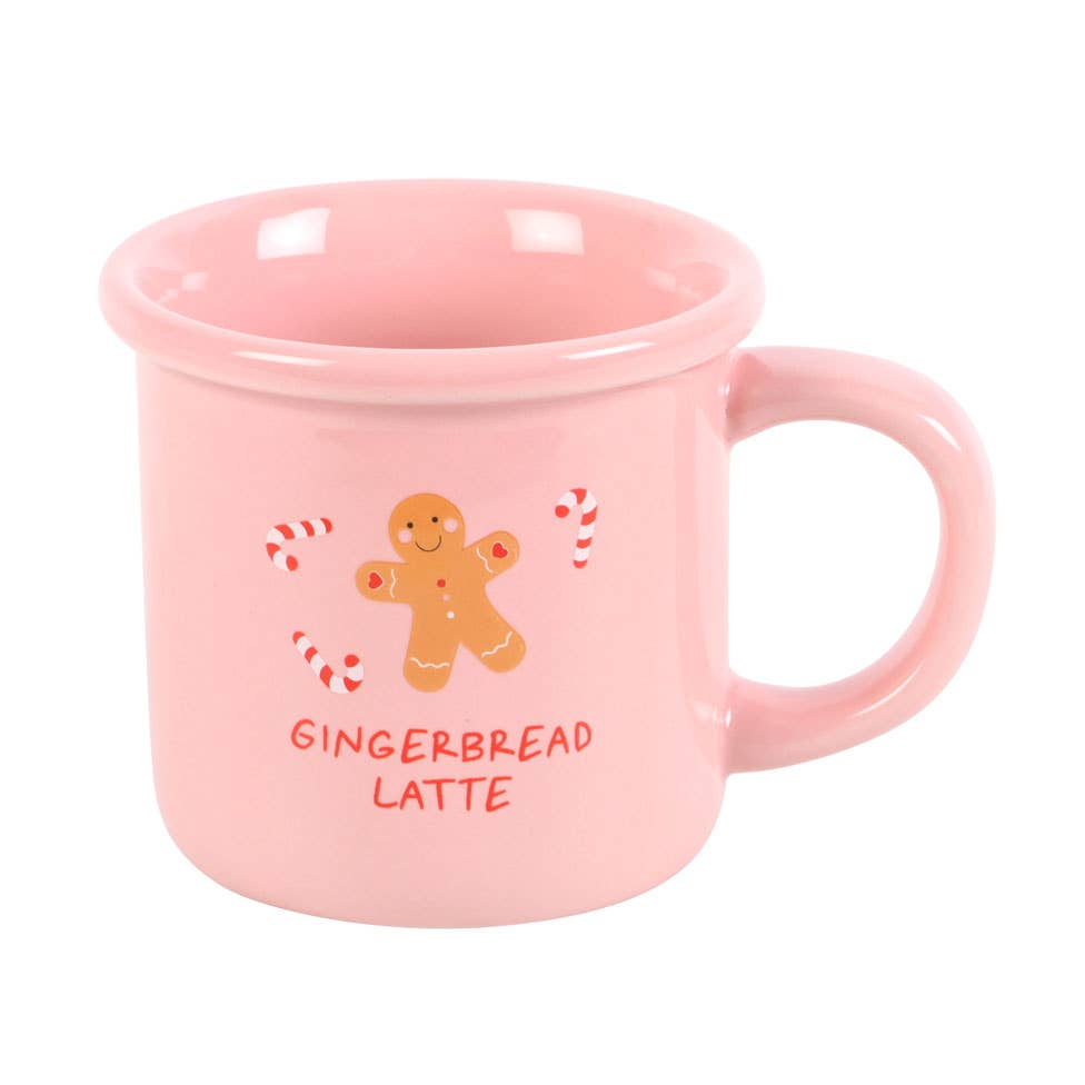 Mug de Noël Pain d’épices rose – 480 ml