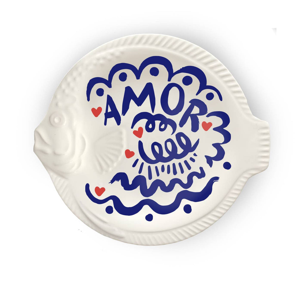 Plat poisson AMOR Pied de Poule – vue principale