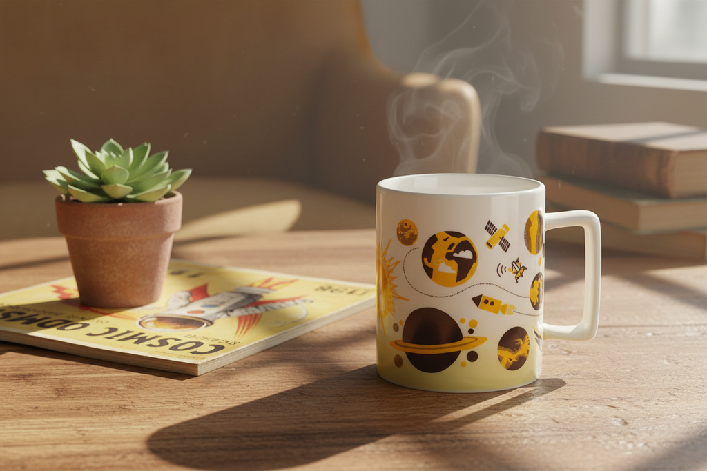 Mug Rétro Espace – 325 ml