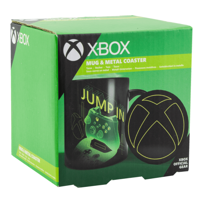 Mug Xbox avec Dessous de Verre Métallique